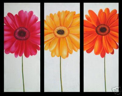 Dafen Oil Painting on canvas flowers -set048